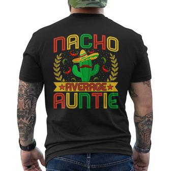 Aunt Funny Nachos Lovers Aunt Nacho Average Auntie Mens Back Print T-shirt - Seseable