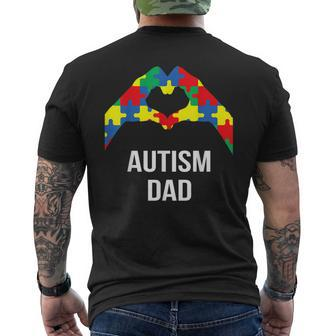Autism Dad Its Ok To Be Different Autism Awareness Month  Men's Crewneck Short Sleeve Back Print T-shirt