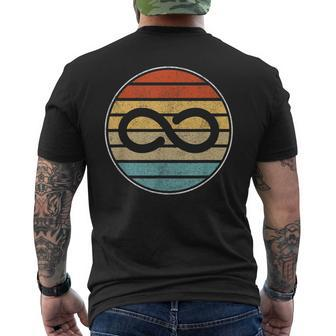Autism Rights Retro Vintage Infinity – Autism Awareness Men's T-shirt Back Print - Seseable
