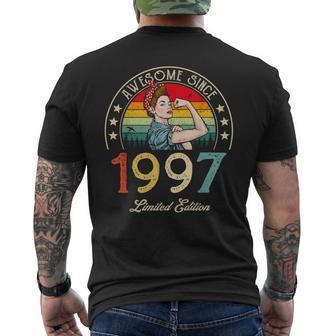 Awesome Since 1997 Vintage 1997 25Th Birthday 25 Years Old Men's T-shirt Back Print - Seseable