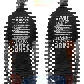 Awesome Like My Oldest Daughter Funny Fathers Day Gift Dad Mens Back Print T-shirt | Mazezy