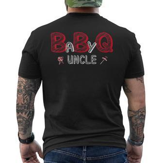Baby Bbq Shower Uncle Baby Shower Theme Matching Family Mens Back Print T-shirt | Mazezy