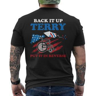 Back Up Terry Put It In Reverse 4Th Of July Funny Patriotic Mens Back Print T-shirt - Thegiftio UK
