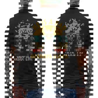 He Is A Bad Grandpa Llama T Ideas Men's Back Print T-shirt | Mazezy