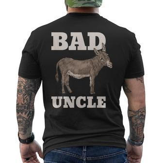 Mens Badass Uncle Pun Cool Men's Back Print T-shirt | Mazezy DE