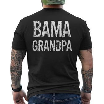 Bama Grandpa Fathers Day Pawpaw Alabama Southern Men's Back Print T-shirt | Mazezy
