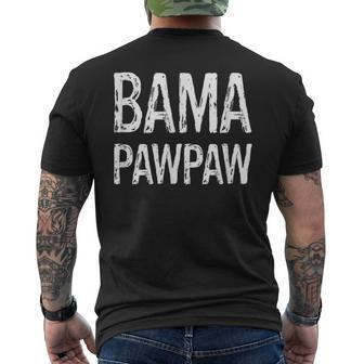 Bama Pawpaw Grandpa Alabama Fathers Day Southern Men's Back Print T-shirt | Mazezy
