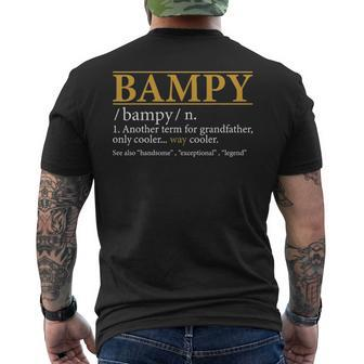 Mens Bampy Definition Fathers Day Grandpa Men's T-shirt Back Print - Seseable