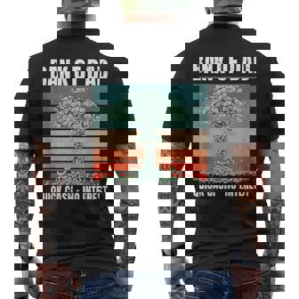 Bank Of Dad Atm Machine Dad Dads Money Fathers Day Men's T-shirt Back Print - Thegiftio UK
