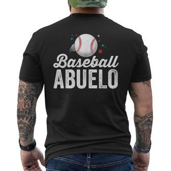 Baseball Abuelo Grandpa Grandfather Latino Men's Back Print T-shirt | Mazezy