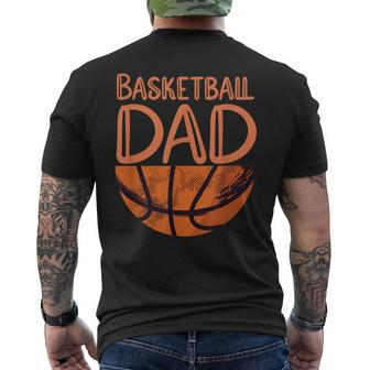 Mens Basketball Dad - Basketball Player Vintage Basketball Men's T-shirt Back Print - Seseable