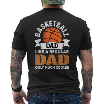 Mens Basketball Dad - Basketball Dad Men's T-shirt Back Print - Seseable