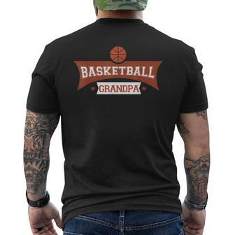 Mens Basketball Grandpa Cute Player Fan Men Men's T-shirt Back Print - Seseable