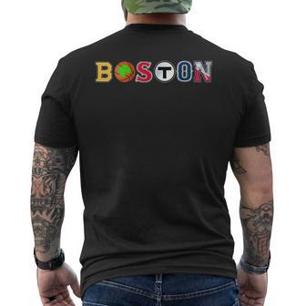 Bawston Townie Sports Fan Boston Mass New England Proud Men's T-shirt Back Print - Seseable