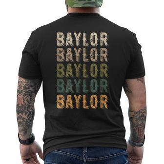 Baylor Personalized Reunion Matching Family Name Men's T-shirt Back Print - Seseable