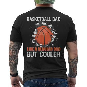 Bball Player Basketball Dad Men's Crewneck Short Sleeve Back Print T-shirt