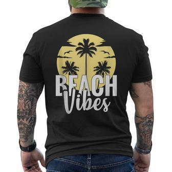 Beach Vibes Summer Men's Back Print T-shirt | Mazezy