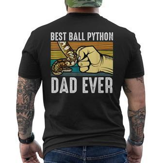 Beest Dad Ball Python Owner Snake Lover Men's Back Print T-shirt | Mazezy