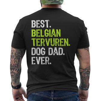 Belgian Tervuren Dog Dad Fathers Day Dog Lovers Men's Back Print T-shirt | Mazezy