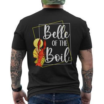 Belle Of The Boil Seafood Crawfish Boil Lover Frogmore Stew Men's Back Print T-shirt | Mazezy
