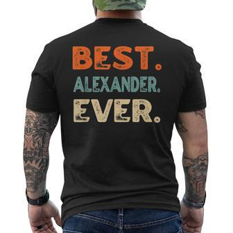 Best Alexander Ever Personalized Name Quirky Nickname Mens Back Print T-shirt - Seseable