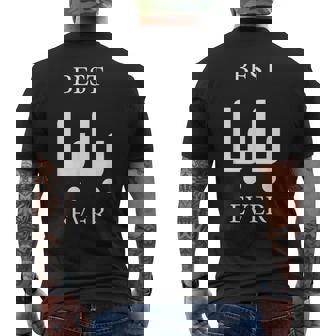 Best Baba Ever For Best Dad Daddy Men Arabic Baba Fathers Men's Back Print T-shirt | Mazezy