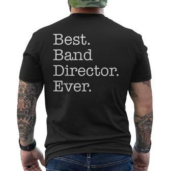 Best Band Director Ever Mens Back Print T-shirt - Seseable