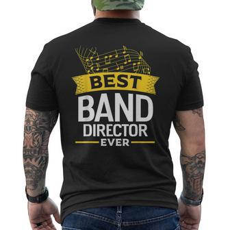 Best Band Director Ever Music Directing Musician Mens Back Print T-shirt - Seseable