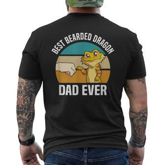 Best Bearded Dragon Dad Ever Pet Bearded Dragon Dad Mens Back Print T-shirt - Seseable