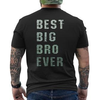 Best Big Bro Ever Brother Brotherhood Family Mens Back Print T-shirt - Seseable