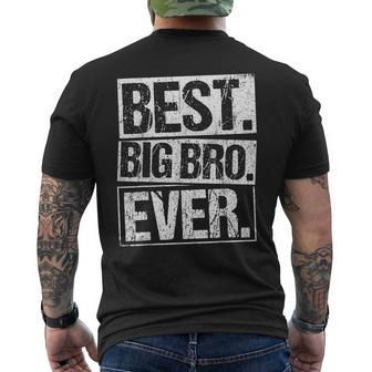 Best Big Brother Ever Bro Brothers Big Brother Mens Back Print T-shirt - Seseable