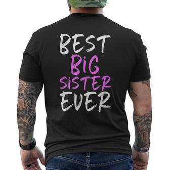 Best Big Sister Ever Cool Funny Mens Back Print T-shirt - Seseable