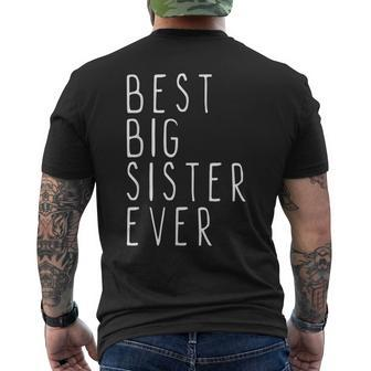 Best Big Sister Ever Funny Cool Mens Back Print T-shirt - Seseable