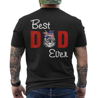 Best Brussels Griffon Dad Ever Dog Fathers Day Men's Back Print T-shirt | Mazezy