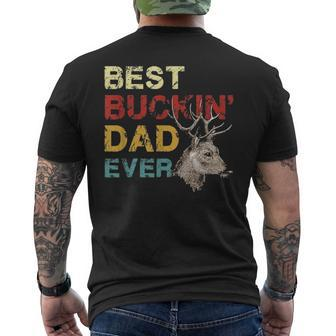 Best Buckin Dad Ever Deer Hunting Fathers Day V3 Men's T-shirt Back Print - Seseable