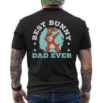 Best Bunny Dad Ever Rabbit Lover Fathers Day Daddy Gift For Mens Mens Back Print T-shirt - Seseable
