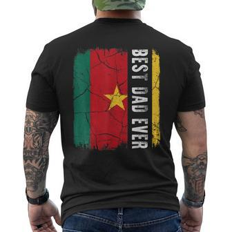 Best Cameroonian Dad Ever Cameroon Daddy Fathers Day Men's Back Print T-shirt | Mazezy DE