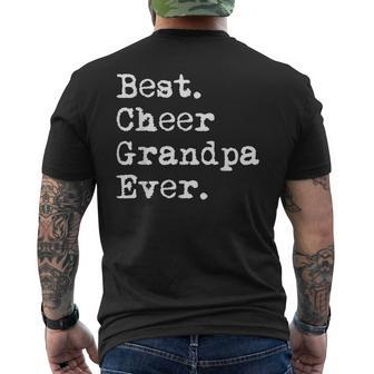 Best Cheer Grandpa Ever Funny Cheerleader Grandfather Gift For Mens Mens Back Print T-shirt - Seseable