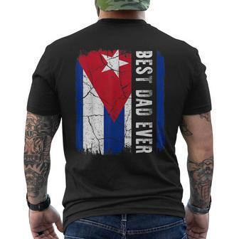Best Cuban Dad Ever Cuba Daddy Fathers Day Men's Back Print T-shirt | Mazezy