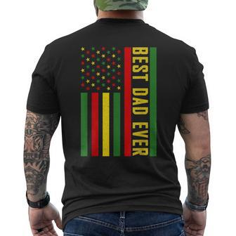 Best Dad Ever American Flag Junenth Fathers Day Gift For Mens Mens Back Print T-shirt - Seseable