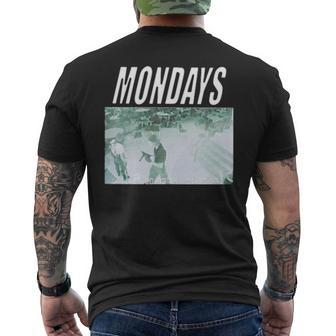 Best Dadbod Society Mondays Camera Men's Back Print T-shirt | Mazezy