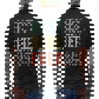 Best Dede Ever Funny Retro Vintage Mens Back Print T-shirt | Seseable UK