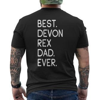 Best Devon Rex Dad Ever Proud Owner Kitten Lovers Men's Back Print T-shirt | Mazezy