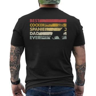Best Dog Dad Ever Father Cocker Spaniel Mens Back Print T-shirt - Seseable