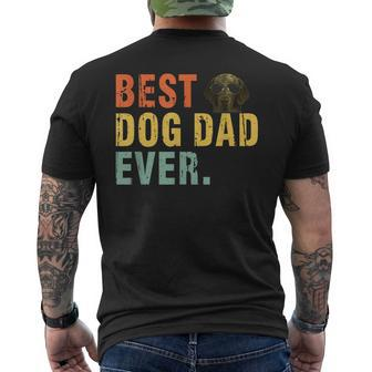 Best Dog Dad Ever T Flat Coated Retriever Men's Back Print T-shirt | Mazezy