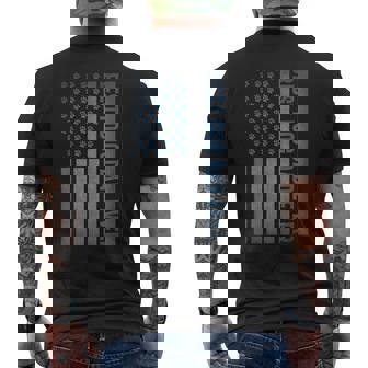 Best Dog Dad Ever Us American Flag Fathers Day 4Th Of July Mens Back Print T-shirt | Mazezy