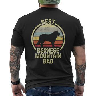 Best Dog Father Dad - Vintage Berner Bernese Mountain Men's T-shirt Back Print - Seseable
