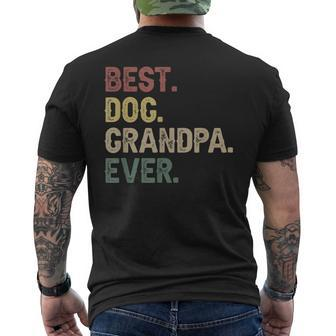 Best Dog Grandpa Ever Fathers Day Grandpa Dogs Lover Gift Mens Back Print T-shirt - Seseable