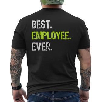 Best Employee Ever Funny Employee Of The Month Gift Mens Back Print T-shirt - Seseable