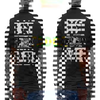 Best Fadda Ever Jamaican Dad Fathers Day Souvenir Men's T-shirt Back Print - Thegiftio